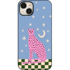 Coque iPhone 15 Plus - Pink leopard with stars 2026