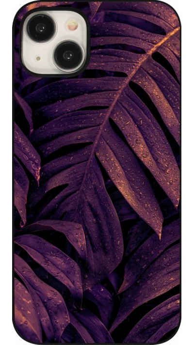 Coque iPhone 15 Plus - Purple Light Leaves