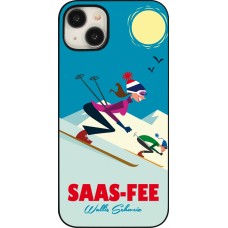 iPhone 15 Plus Case Hülle - Saas-Fee Ski Downhill