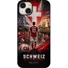 Coque iPhone 15 Plus - Football Schweiz splash 2026
