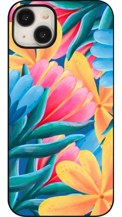 Coque iPhone 15 Plus - Spring 23 colorful flowers