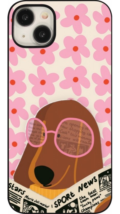Coque iPhone 15 Plus - Dog with newspaper 2026