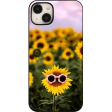 Coque iPhone 15 Plus - Sunflower with glasses Spring 2026