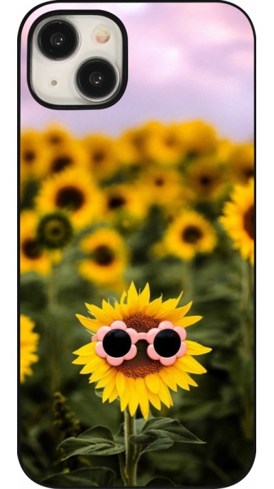 Coque iPhone 15 Plus - Sunflower with glasses 2026