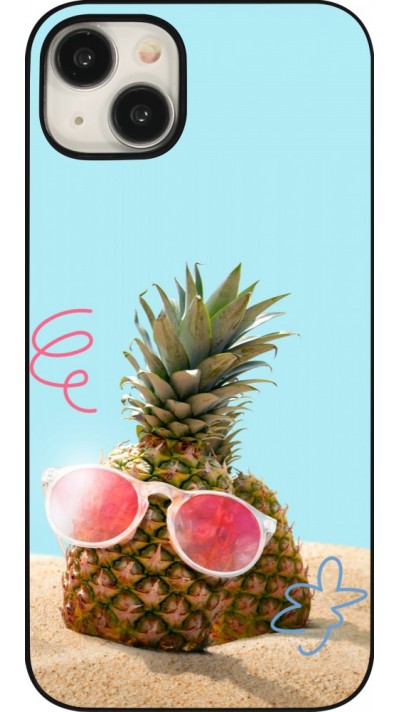 iPhone 15 Plus Case Hülle - Pineapple with glasses Summer 2026