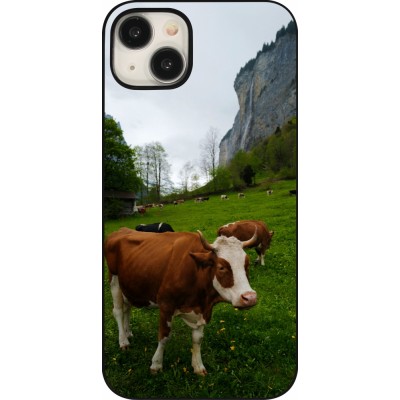Coque iPhone 15 Plus - Fête Nationale Suisse Vaches