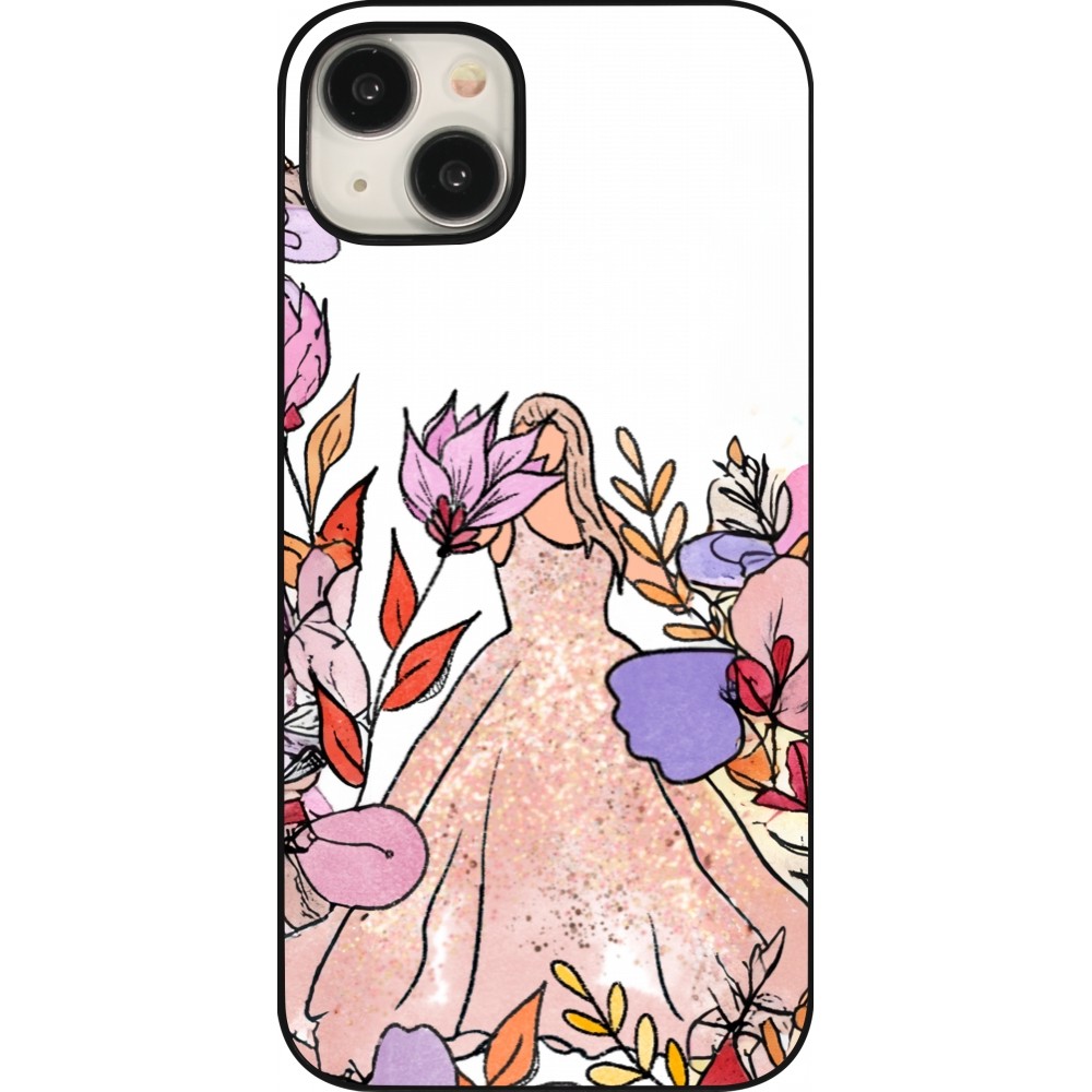 Coque iPhone 15 Plus - Taylor Swift Sketch - White