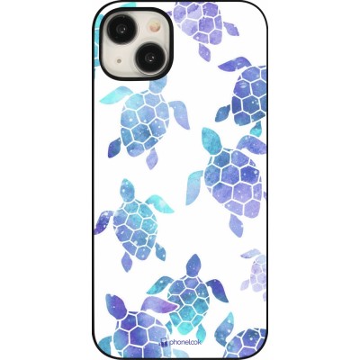 Coque iPhone 15 Plus - Turtles pattern watercolor