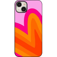 Coque iPhone 15 Plus - Valentine 2024 heart gradient