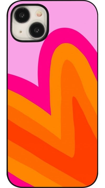 Coque iPhone 15 Plus - Valentine 2024 heart gradient