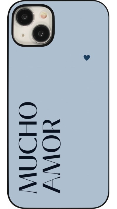 Coque iPhone 15 Plus - Valentine 2024 mucho amor azul