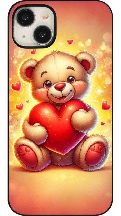Coque iPhone 15 Plus - Valentine 2024 Teddy love