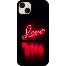 iPhone 15 Plus Case Hülle - Valentine 2025 Neon Liebe