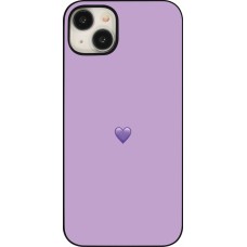 iPhone 15 Plus Case Hülle - Valentine 2023 purpule single heart