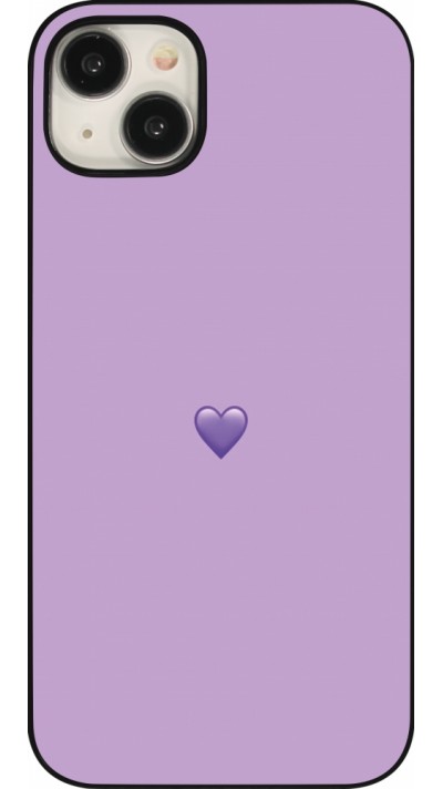 Coque iPhone 15 Plus - Valentine 2023 purpule single heart