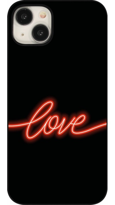 Coque iPhone 15 Plus - Valentine 2023 neon love