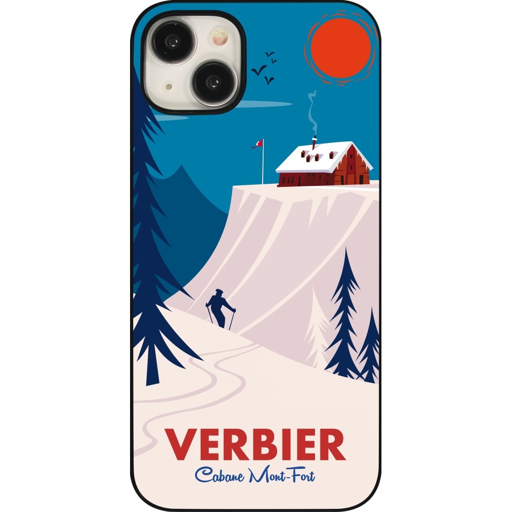 iPhone 15 Plus Case Hülle - Verbier Cabane Mont-Fort
