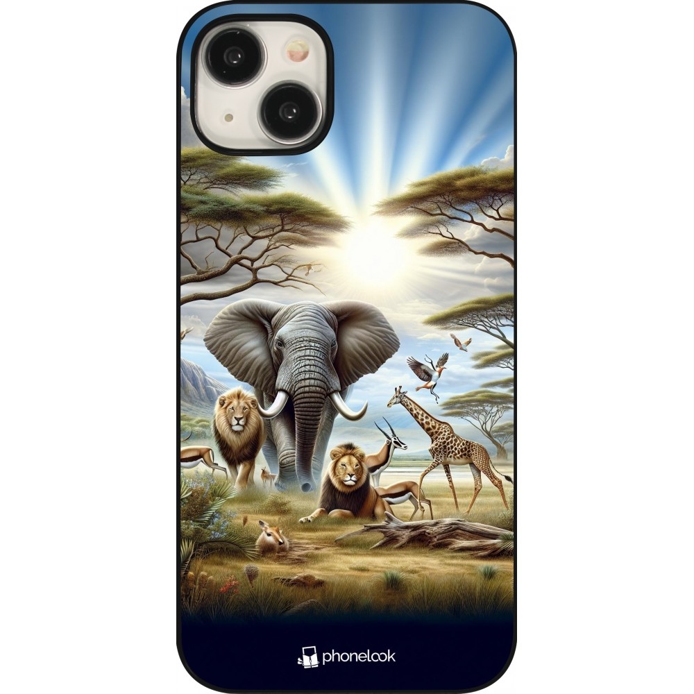 Coque iPhone 15 Plus - Vie sauvage africaine