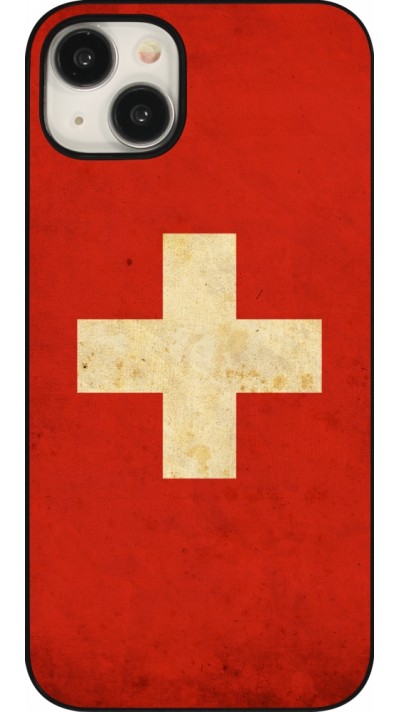 Coque iPhone 15 Plus - Vintage Flag SWISS