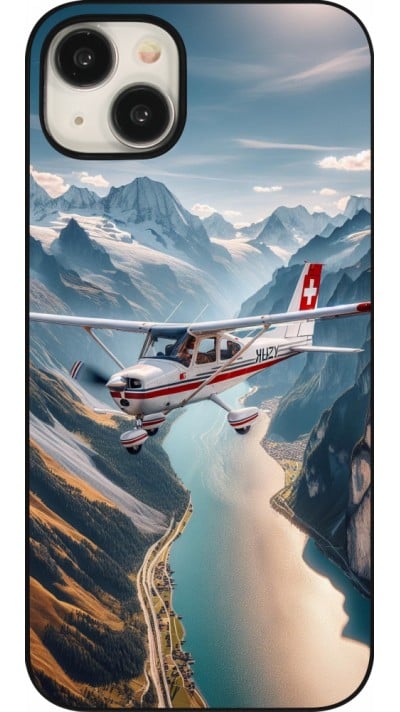 iPhone 15 Plus Case Hülle - Schweizer Alpenflug
