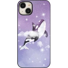 iPhone 15 Plus Case Hülle - Whale in sparking stars