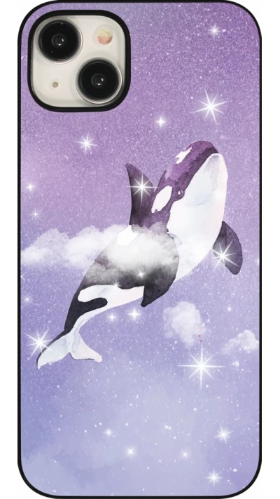 Coque iPhone 15 Plus - Whale in sparking stars