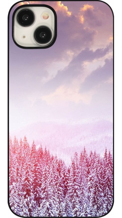 Coque iPhone 15 Plus - Winter 22 Pink Forest
