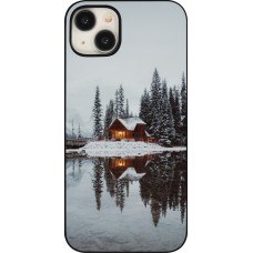 iPhone 15 Plus Case Hülle - Winter 25 Winter house forest afternoon