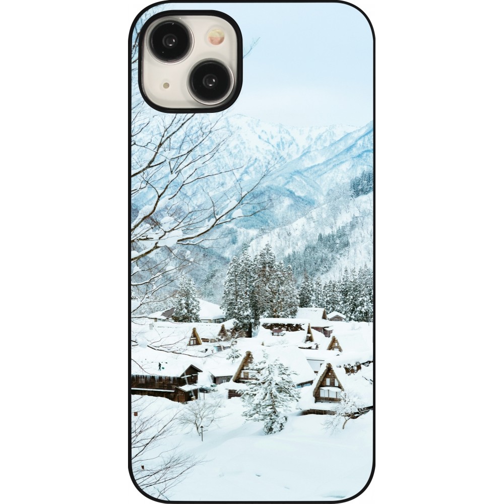 iPhone 15 Plus Case Hülle - Winter 25 Winter snowy landscape