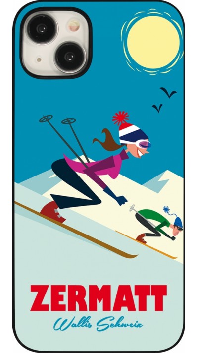 Coque iPhone 15 Plus - Zermatt Ski Downhill