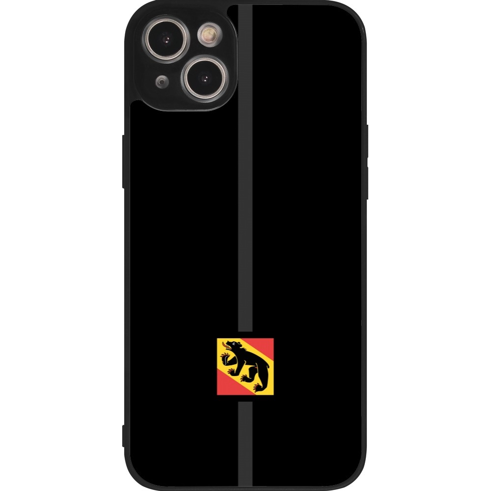 Coque iPhone 15 Plus - Silicone rigide noir Canton BE noir