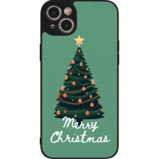 iPhone 15 Plus Case Hülle - Silikon schwarz Christmas 25 Xmas Tree