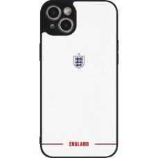 iPhone 15 Plus Case Hülle - Silikon schwarz England 2026 personalisierbares Fussballtrikot