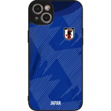 iPhone 15 Plus Case Hülle - Silikon schwarz Japan 2022 personalisierbares Fussballtrikot
