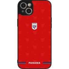 iPhone 15 Plus Case Hülle - Silikon schwarz Panama 2026 personalisierbares Fussballtrikot