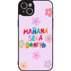 Coque iPhone 15 Plus - Silicone rigide noir Karol G Manana sera bonito