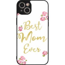 Coque iPhone 15 Plus - Silicone rigide noir Mom 2024 best Mom ever