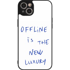 Coque iPhone 15 Plus - Silicone rigide noir Offline is the new luxury