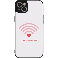 Coque iPhone 15 Plus - Silicone rigide noir Saint Valentines Day 26 Love is in the air