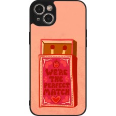 Coque iPhone 15 Plus - Silicone rigide noir Saint Valentines Day 26 Perfect Match