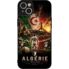 iPhone 15 Plus Case Hülle - Silikon schwarz Fussball Algerien splash 2026