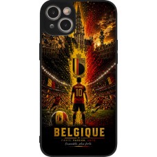 iPhone 15 Plus Case Hülle - Silikon schwarz Fussball Belgien splash 2026