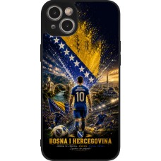 iPhone 15 Plus Case Hülle - Silikon schwarz Fussball Bosnien und Herzegowina splash 2026