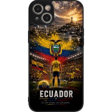iPhone 15 Plus Case Hülle - Silikon schwarz Fussball Ecuador splash 2026