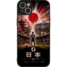 iPhone 15 Plus Case Hülle - Silikon schwarz Fussball Japan splash 2026