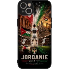iPhone 15 Plus Case Hülle - Silikon schwarz Fussball Jordanien splash 2026