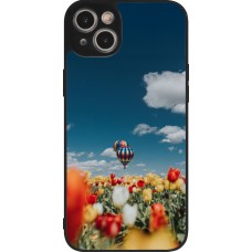iPhone 15 Plus Case Hülle - Silikon schwarz Hot air balloon Spring 2026