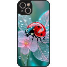 iPhone 15 Plus Case Hülle - Silikon schwarz Ladybird in bloom Spring 2026