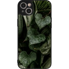 iPhone 15 Plus Case Hülle - Silikon schwarz Spring 23 fresh plants