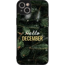 iPhone 15 Plus Case Hülle - Silikon schwarz Winter 25 Winter hello december